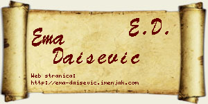 Ema Daišević vizit kartica